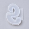 Letter DIY Silicone Molds X-DIY-I034-08S-2