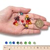 15 Colors Electroplate Glass Beads EGLA-X0006-02B-8mm-7