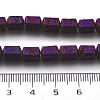 Electroplated Natural Lava Rock Beads Strands G-A251-A01-01I-4