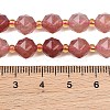 Natural Strawberry Quartz Beads Strands GG-NH0014-A01-5
