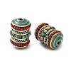 Handmade Tibetan Style Beads KK-Z157-06AG-1