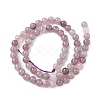 Natural Purple Madagascar Rose Quartz Beads Strands G-Z115-C02-6mm-3