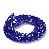 Transparent Electroplate Glass Beads Strands GLAA-F029-2mm-A06-2