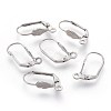 Tarnish Resistant 304 Stainless Steel Leverback Earrings Findings STAS-F188-08P-1