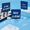 100Pcs Acrylic Slotted Display Stands ODIS-GA0001-80-4