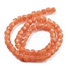 Natural Quartz Imitation Orange Aventurine Beads Strands G-C179-B16-01-3