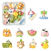 10Pcs 10 Styles Opaque Resin Pendants FIND-YW0005-72-1