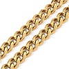 PVD Vacuum Plating 201 Stainless Steel Curb Chain Necklaces NJEW-Q336-11B-G-3
