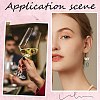 200Pcs 2 Style 316 Surgical Stainless Steel Wine Glass Charms Rings STAS-SC0007-20-5