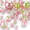 497Pcs 5 Style Rainbow ABS Plastic Imitation Pearl Beads OACR-YW0001-09C-7