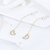 1 Pair Zinc Alloy Rhinestones Ear Thread EJEW-LP0007-040-3