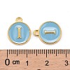 Golden Plated Alloy Enamel Charms X-ENAM-S118-04I-3