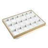 18 Grids Imitation Leather Jewelry Trays CON-G023-02B-1