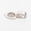 Spade Tibetan Style Pendant Glue-on Bails AB3357Y-2