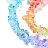 Spray Painted Transparent Glass Beads Strands X-GLAA-P060-01A-15-4