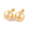 Round Ball Drawbench Brass Ear False Plugs for Women EJEW-G391-24A-G-2