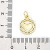 Brass Micro Pave Cubic Zirconia Pendants KK-D325-60G-02-3