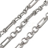 304 Stainless Steel Rectangle with Ring Link Chains CHS-Z007-21P-1