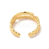 Brass Open Cuff Ring for Women RJEW-A015-03G-2