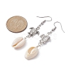 Natural Shell Dangle Earrings EJEW-JE05442-3