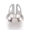 304 Stainless Steel Bead Tips LS-STAS-WH0010-01P-4mm-1