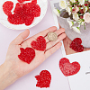 10Pcs 5 Size Heart Resin Rhinestone Patches DIY-AR0002-02-3