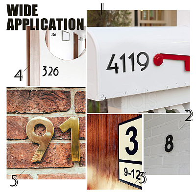 Stainless Steel Home Address Number DJEW-WH0010-05EB-1