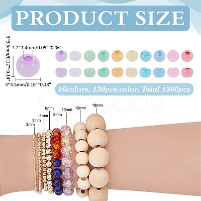10 Sets 10 Colors Imitation Cat Eye Glass Seed Beads GLAA-WR0001-10-1