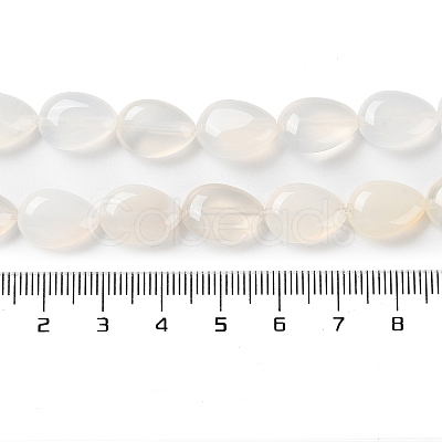 Natural White Agate Beads Strands G-K357-A07-02-1