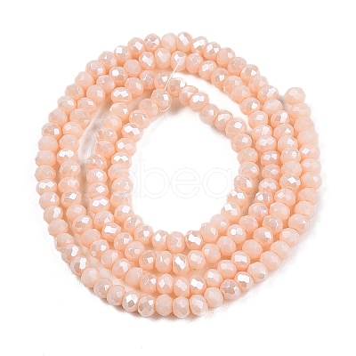 Electroplate Glass Beads Strands EGLA-A044-P1mm-A05-1