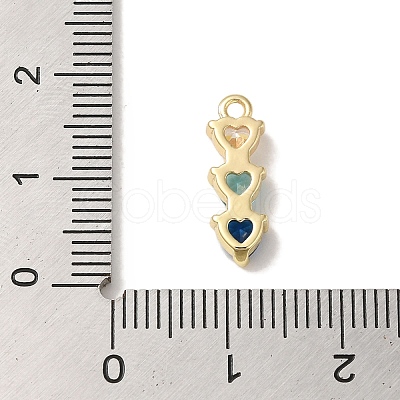 Brass Cubic Zirconia Pendants LS-KK-G499-07G-03-1