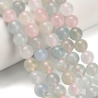 Natural Morganite Beads Strands G-H329-C10-6mm-A-1