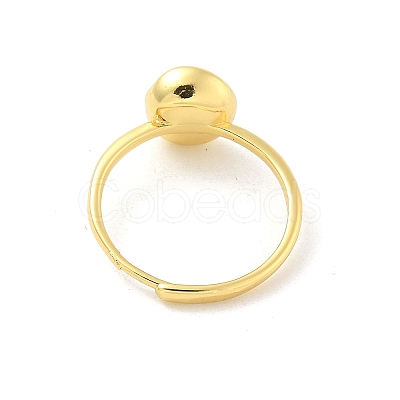 Brass Open Cuff Ring Settings KK-G518-10G-04-1