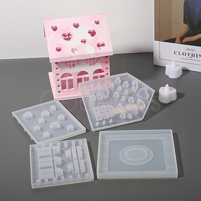 Christmas Heart House DIY Candle Silicone Molds PW-WGADDB1-01-1