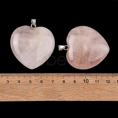 Natural Rose Quartz Pendants GG-K002-12A-03-1