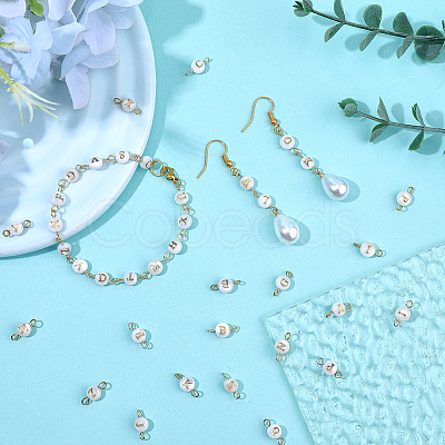 2 Bags Natural Freshwater Shell Beads Connector Charms FIND-SC0021-02-1