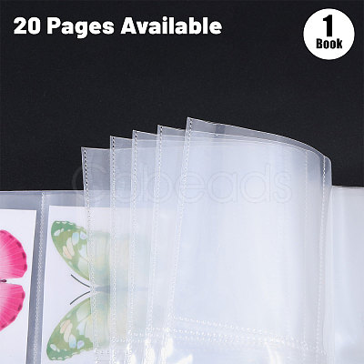 Globleland 1 Book Transparent PP Plastic Photocard Storage Albums AJEW-GL0002-22B-1