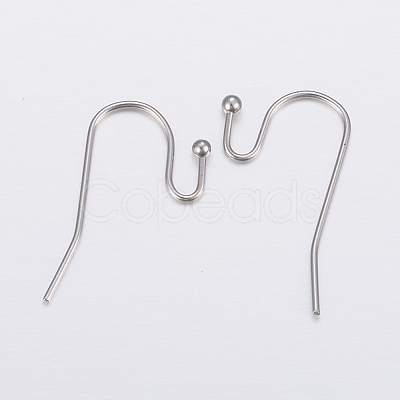 Tarnish Resistant 304 Stainless Steel Earring Hooks STAS-H448-01P-1