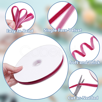 1 Roll Velvet Ribbons SRIB-AR0001-27B-1