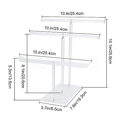 3-Tier Acrylic Hairband Display Stand ODIS-WH0030-82-1