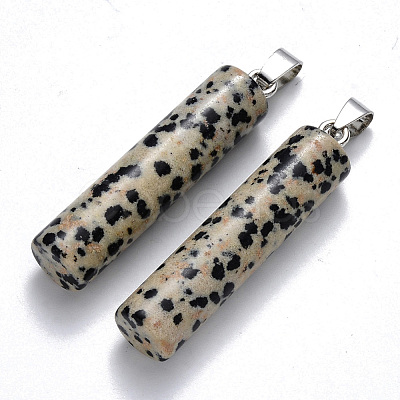 Natural Dalmatian Jasper  Pendants G-R456-02-1