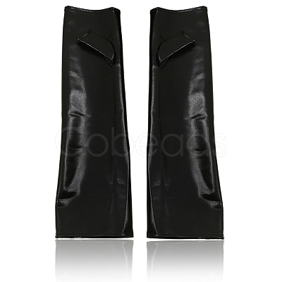 Polyester Long Fingerless Gloves AJEW-WH20018-117B-1