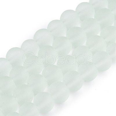 Baking Paint Transparent Glass Bead Strands GLAA-S031-6mm-29-1