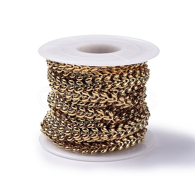 Ion Plating(IP) 304 Stainless Steel Cobs Chains CHS-H019-01G-1