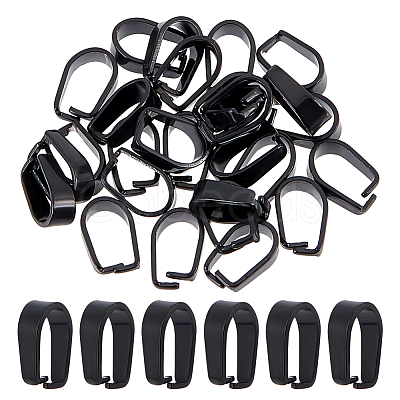 30Pcs 304 Stainless Steel Snap on Bails STAS-SC0007-70D-1