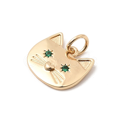 Brass Rhinestone Pendants LS-KK-H253-03G-1