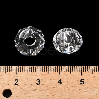 Transparent Resin European Beads RESI-B020-05C-1