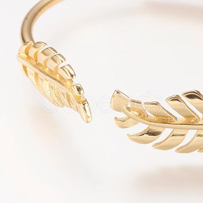 Brass Cuff Bangle BJEW-P168-A14-1