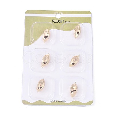 6Pcs Iron Screw Clasps IFIN-T021-02G-1