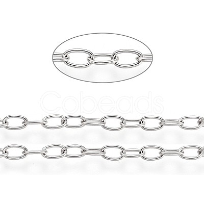 Tarnish Resistant 304 Stainless Steel Cable Chains CHS-L024-013A-1
